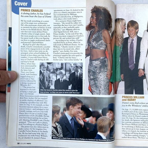 8/31/1998 PEOPLE WEEKLY Diana’s World One Year Later Magazine - Picture 7 of 8